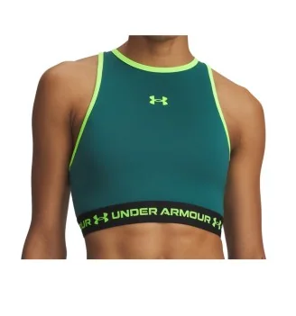 Under Armour Canotta Crop Heatgear Mesh Verde 6010007 0338