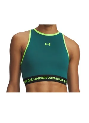 Under Armour Canotta Crop Heatgear Mesh Verde 6010007 0338