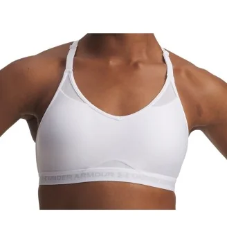 Under Armour Reggiseno HeatGear® Crossback Low Bianco 1386424 0102