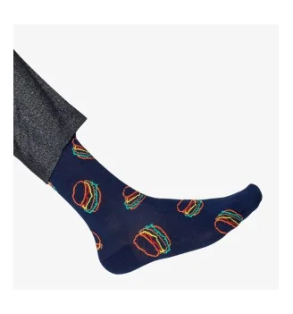 Happy Socks Calzini Lunch Time Panini Blu | Happy Socks | 