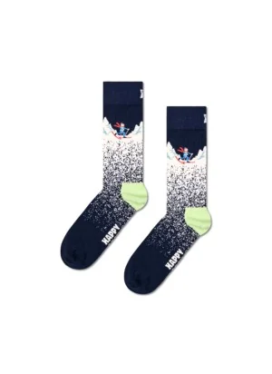 Happy Socks Calzini Snowy Night Grigio Blu P001510
