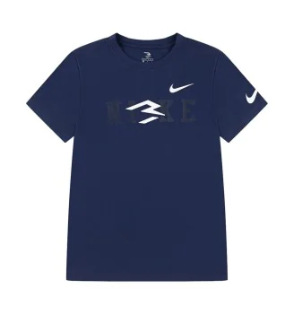 Nike T-shirt Wordmark 2.0 Bambini Blu 9Q1092-U90