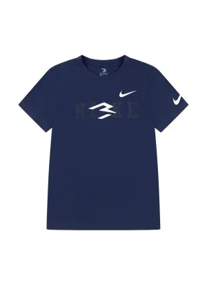Nike T-shirt Wordmark 2.0 Bambini Blu 9Q1092-U90