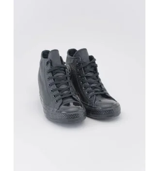 Converse Scarpe Chuck Taylor All Star Mid Lux Leather Zeppa Full Nero | Converse | 