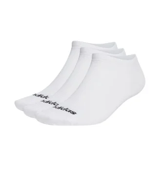 Adidas Calzini Linear Low 3 Paia Bianco Nero HT3447