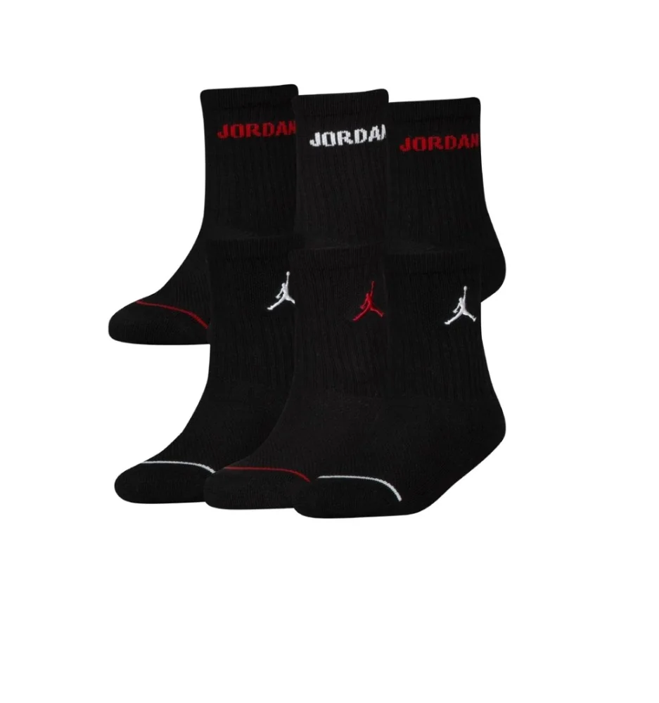 Jordan Calzini Legend Crew 6 Paia Nero Bianco Rosso BJ0343-023