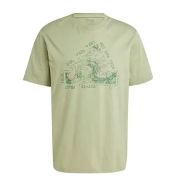 Adidas T-shirt Topografico Maps City Escape Landscape Graphic Verde IW2684