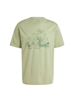 Adidas T-shirt Topografico Maps City Escape Landscape Graphic Verde IW2684