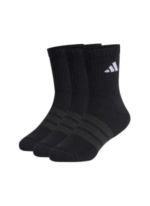 Adidas Calzini Crew Polpaccio 3 Paia Bambini Nero Bianco JZ0527