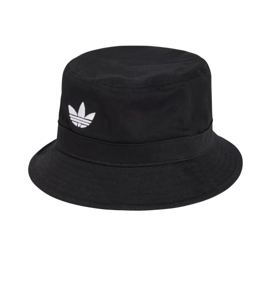 Adidas Cappello Bucket Adicolor Trefoil Nero Bianco JC6041