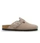 Birkenstock Ciabatta Boston Rivet Taupe Grigio Marrone 1030418