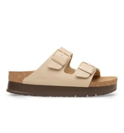 Birkenstock Ciabatta Arizona Platfrom Veg Sandcastle Beige 1031261