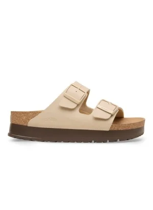 Birkenstock Ciabatta Arizona Platfrom Veg Sandcastle Beige 1031261