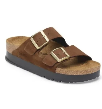Birkenstock Ciabatta Arizona Platform Dark Tea Marrone | Birkenstock | 