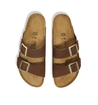 Birkenstock Ciabatta Arizona Platform Dark Tea Marrone | Birkenstock | 