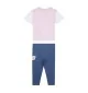 New Balance Tuta Logo Kids Bianco Rosa Blu | New Balance | 