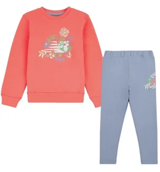 New Balance Tuta Logo Flora Inf Rosso Blu Chiaro LAKG0152 DUS