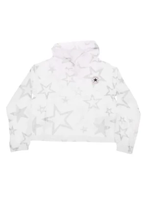 Converse Felpa Printed Boxy Star Stella Bambini Bianco 4CC282-001
