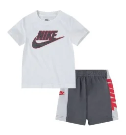 Nike Tuta Amplify Fleece Inf Bianco Nero 66J223-M19