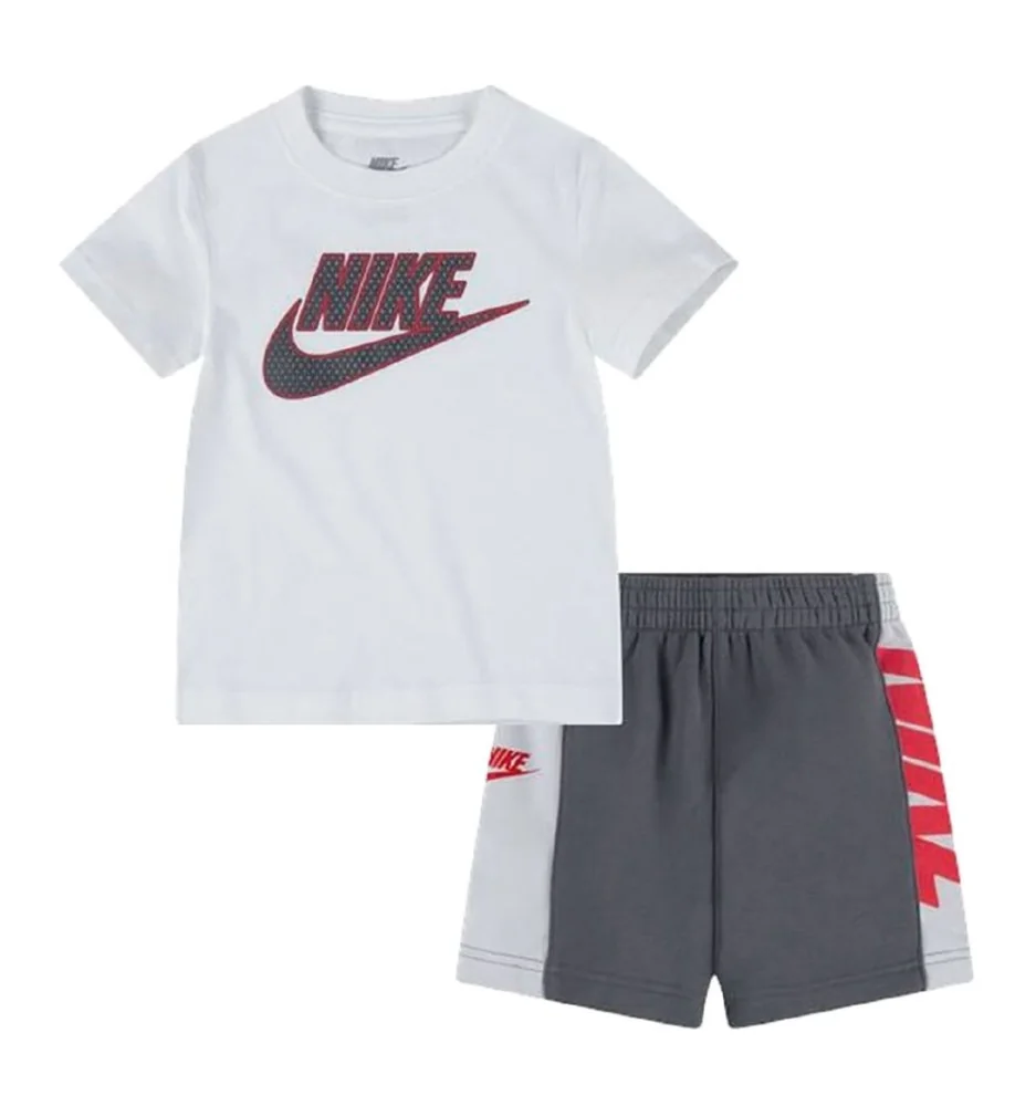 Nike Tuta Amplify Fleece Inf Bianco Nero 66J223-M19