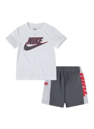 Nike Tuta Amplify Fleece Inf Bianco Nero 66J223-M19
