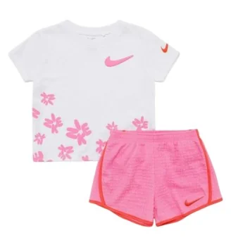 Nike Tuta Bold Play Tempo Bambine Bianco Rosa 36N913-AFD