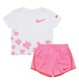Nike Tuta Bold Play Tempo Bambine Bianco Rosa 36N913-AFD