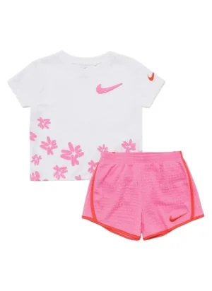 Nike Tuta Bold Play Tempo Bambine Bianco Rosa 36N913-AFD