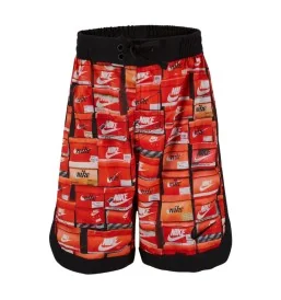 Nike Pantaloncini Costume 7 Volley Swimming Rosso Nero NESSE794-800