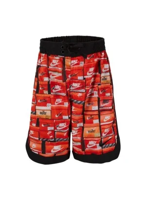 Nike Pantaloncini Costume 7 Volley Swimming Rosso Nero NESSE794-800
