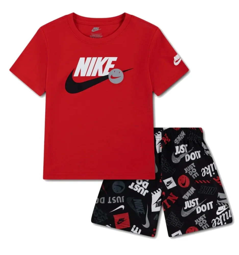 Nike Tuta Itz All Over Print Rosso Nero 86N945-023
