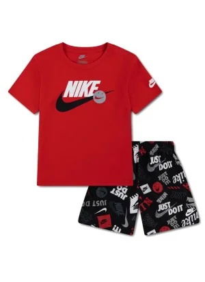 Nike Tuta Itz All Over Print Rosso Nero 86N945-023