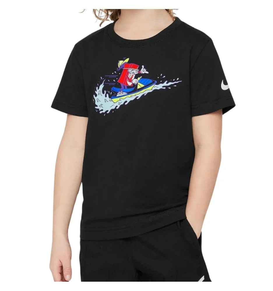 Nike T-shirt Boxy Moto Acqua Nero 86M077-023