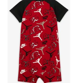 Jordan Completo Air Jumbled Romper Rosso Nero | Jordan | 