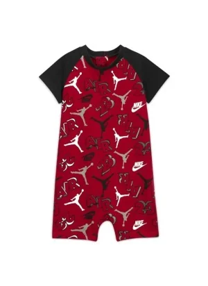 Jordan Completo Air Jumbled Romper Rosso Nero 65B220-R78