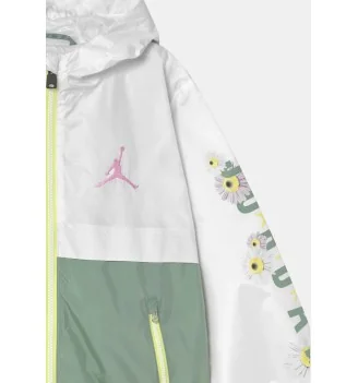Jordan Giacca Antivento Windbreaker Boxy Fit Active Bianco Verde | Jordan | 