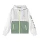 Jordan Giacca Antivento Windbreaker Boxy Fit Active Bianco Verde 45B195-G0Z