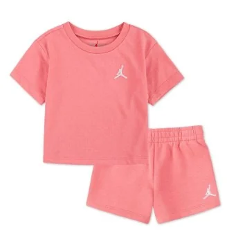 Jordan Tuta Brooklyn Essential Fleece Bambine Rosa Pesca 3BD721-A0Y