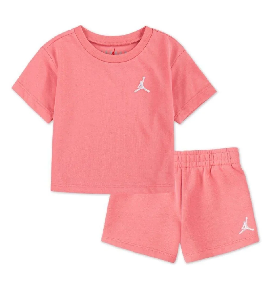 Jordan Tuta Brooklyn Essential Fleece Bambine Rosa Pesca 3BD721-A0Y