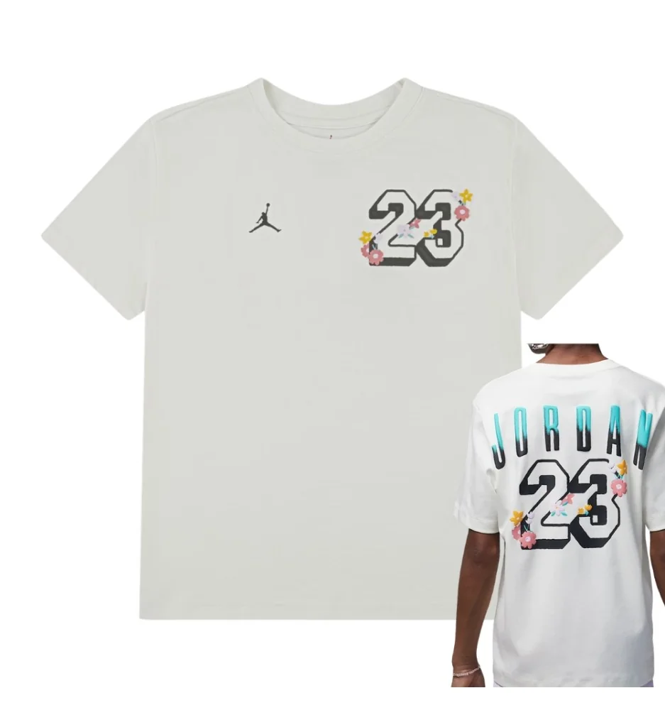 Jordan T-shirt Summer Bloom Oversized Bianco 45D923-782