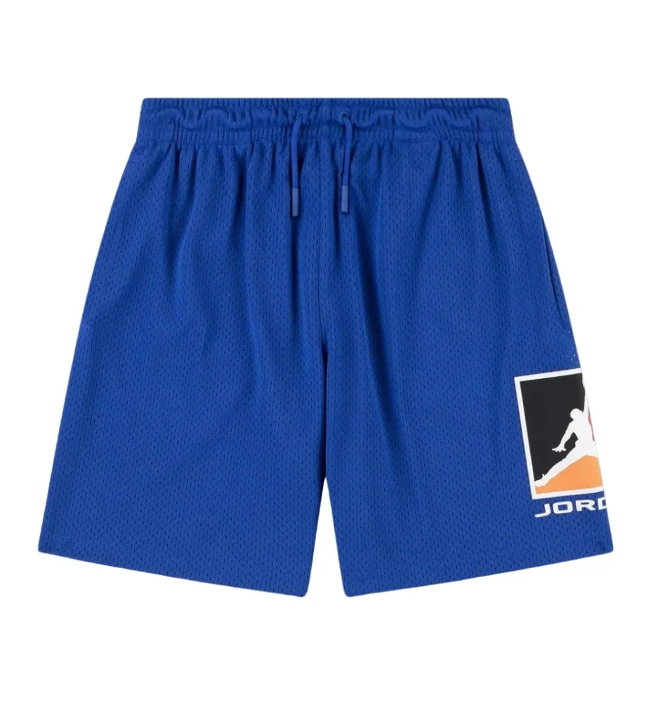 Jordan Pantaloncini Mj Brk Big Logo Mesh Blu 95F475-U89