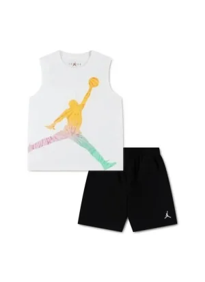 Jordan Tuta Canotta Festival Cargo Bianco Nero 85F825-023