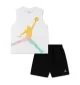 Jordan Tuta Canotta Festival Cargo Bianco Nero 85F825-023