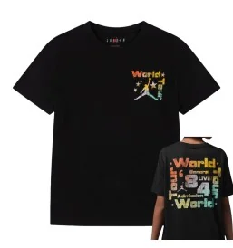 Jordan T-shirt World Tour Nero 95F751-023