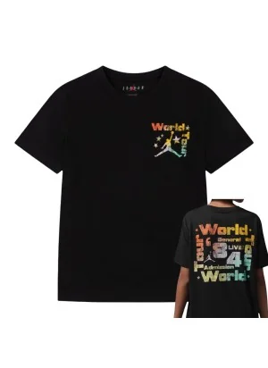 Jordan T-shirt World Tour Nero 95F751-023