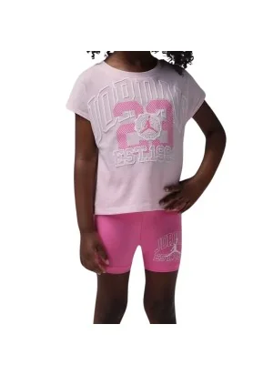 Jordan Tuta Boxy Bike Leggings Bambine Rosa 35F792-AA7