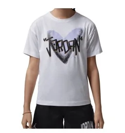 Jordan T-shirt Heart Sketch Bianco 45F866-001