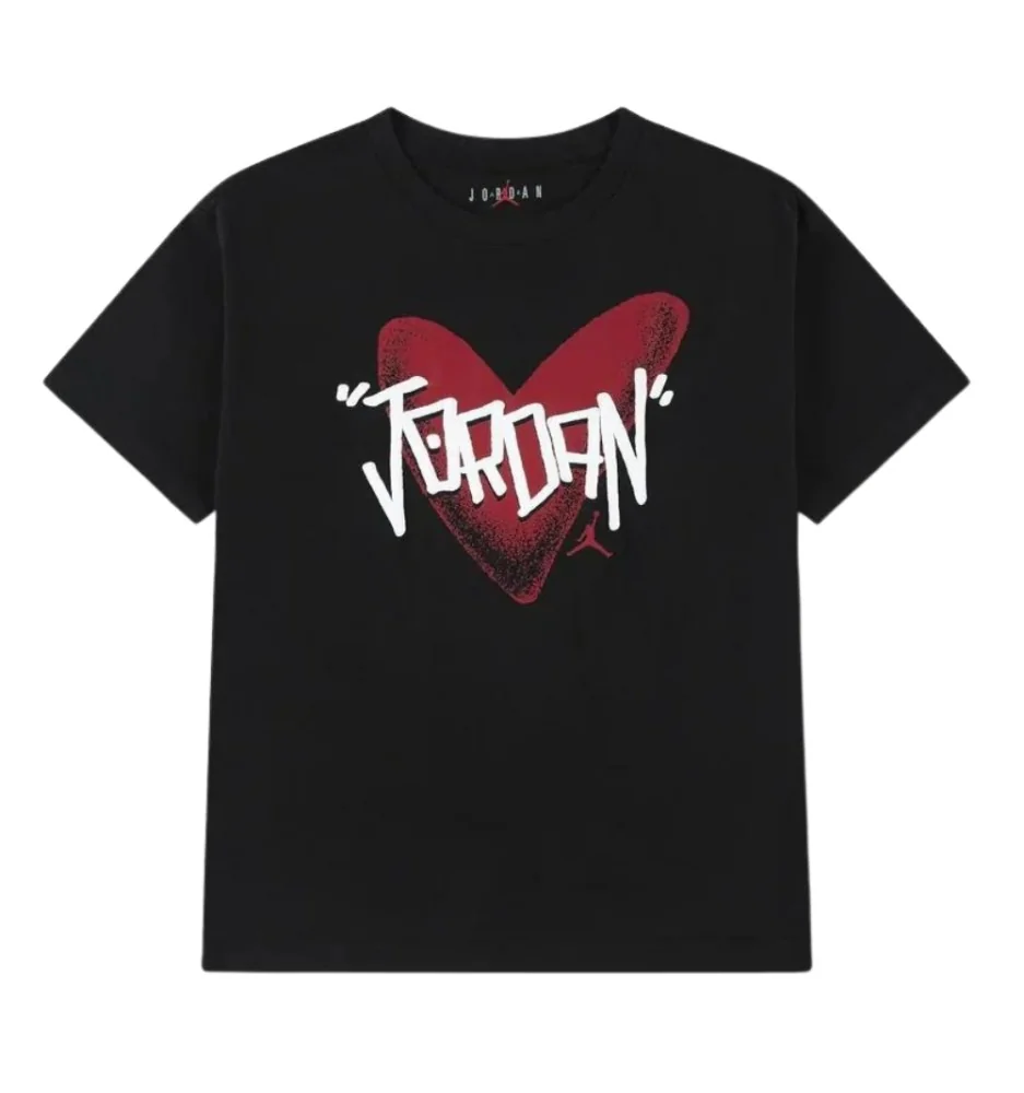 Jordan T-shirt Heart Sketch Nero 45F866-023