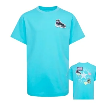 Converse T-shirt Sun Fresh Chuck Patch Celeste 9CF813-BIW