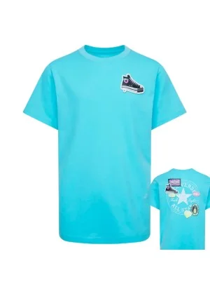 Converse T-shirt Sun Fresh Chuck Patch Celeste 9CF813-BIW